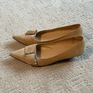 Faconnable Genegive suede kitten heel shie